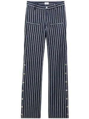 Filippa K Striped side button Jeans Farfetch