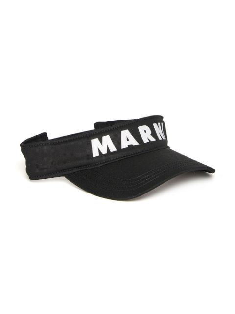 Marni Kids Gabardine logo-print visor