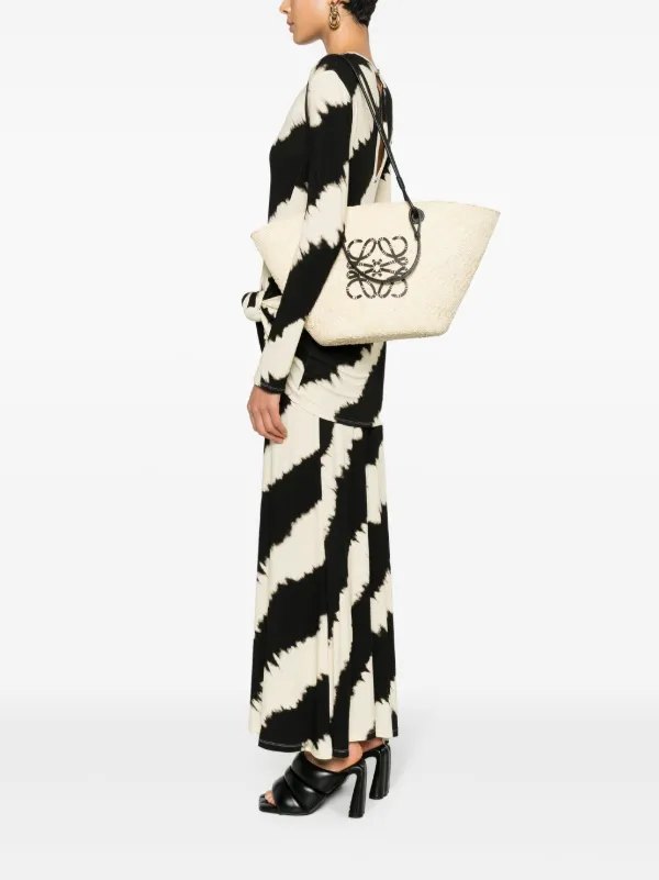 Loewe Anagram Basket Tote Bag in Neutrals