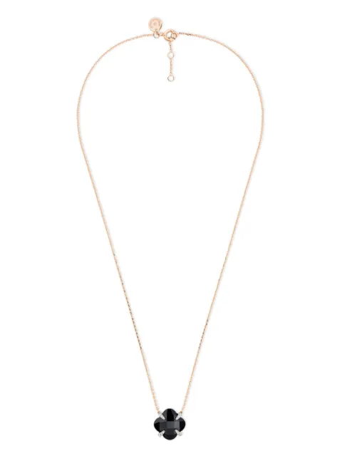 Morganne Bello 18kt rose gold Victoria onyx and diamond necklace