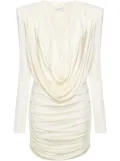Magda Butrym draped ruched minidress - Neutrals