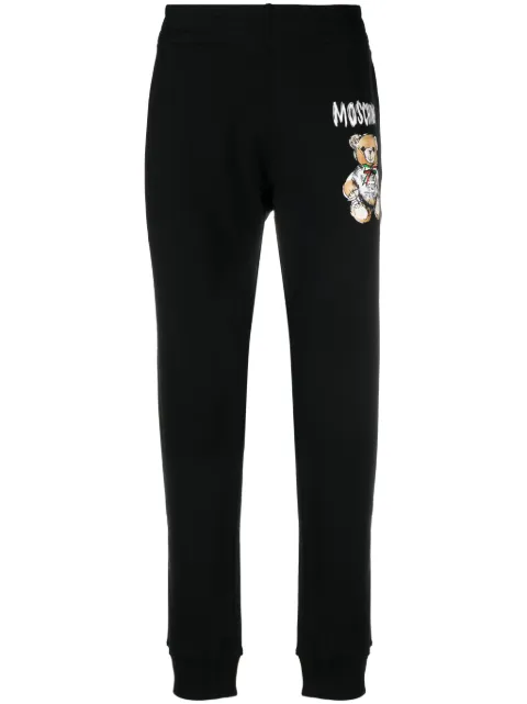 Moschino Teddy Bear-print tapered track pants