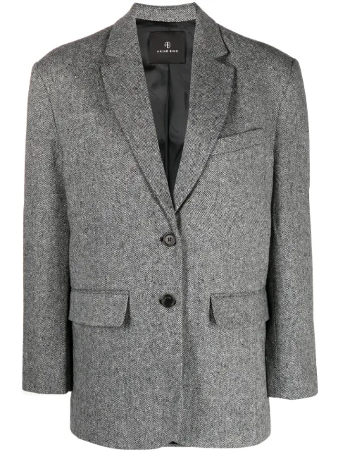 ANINE BING blazer con botones y motivo de espiga