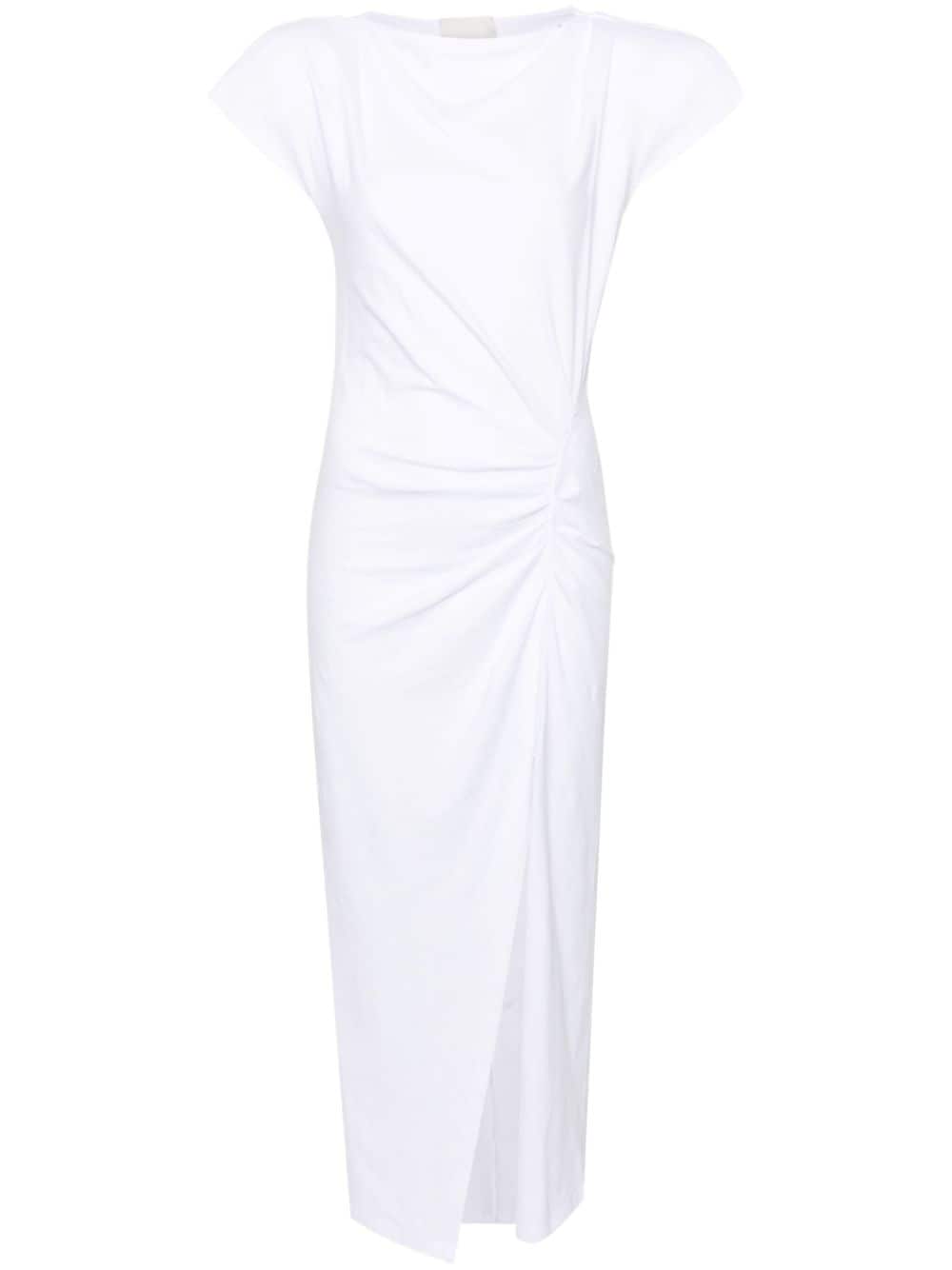 Shop Isabel Marant Nadela Organic-cotton Dress In White