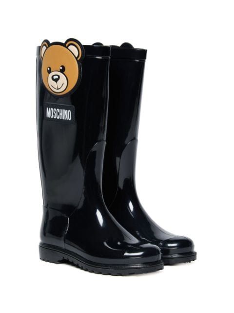Moschino Kids Teddy Bear-motif boots