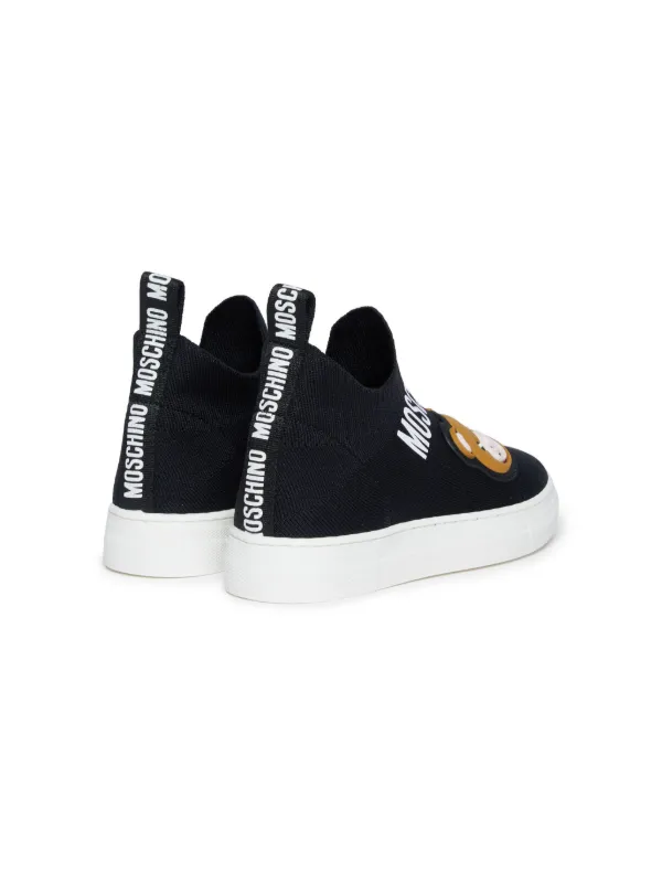 Moschino Kids Baskets Chaussettes a Patch Teddy Farfetch