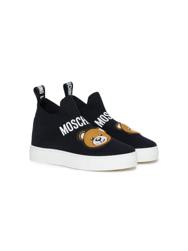 Basket best sale chaussette moschino