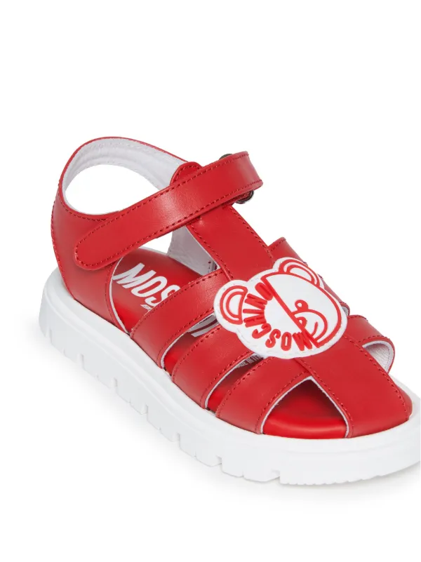 Moschino Kids Sandali Teddy Bear Rosso FARFETCH IT
