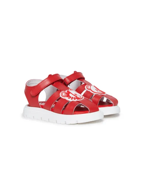 Moschino Kids Teddy Bear leather sandals