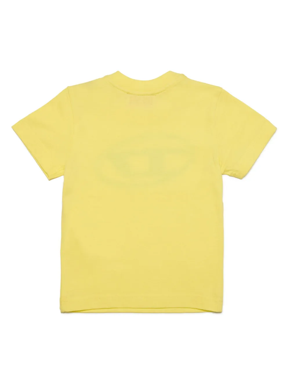 Diesel Kids Oval D-print cotton T-shirt - Geel