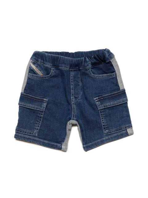 Diesel Kids Oval D-patch cotton shorts