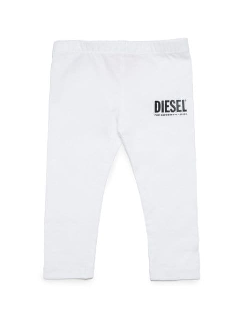 Diesel Kids leggins con logo estampado