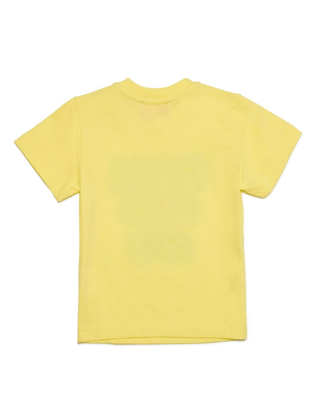 Shop Diesel Slogan-print Cotton T-shirt In Yellow