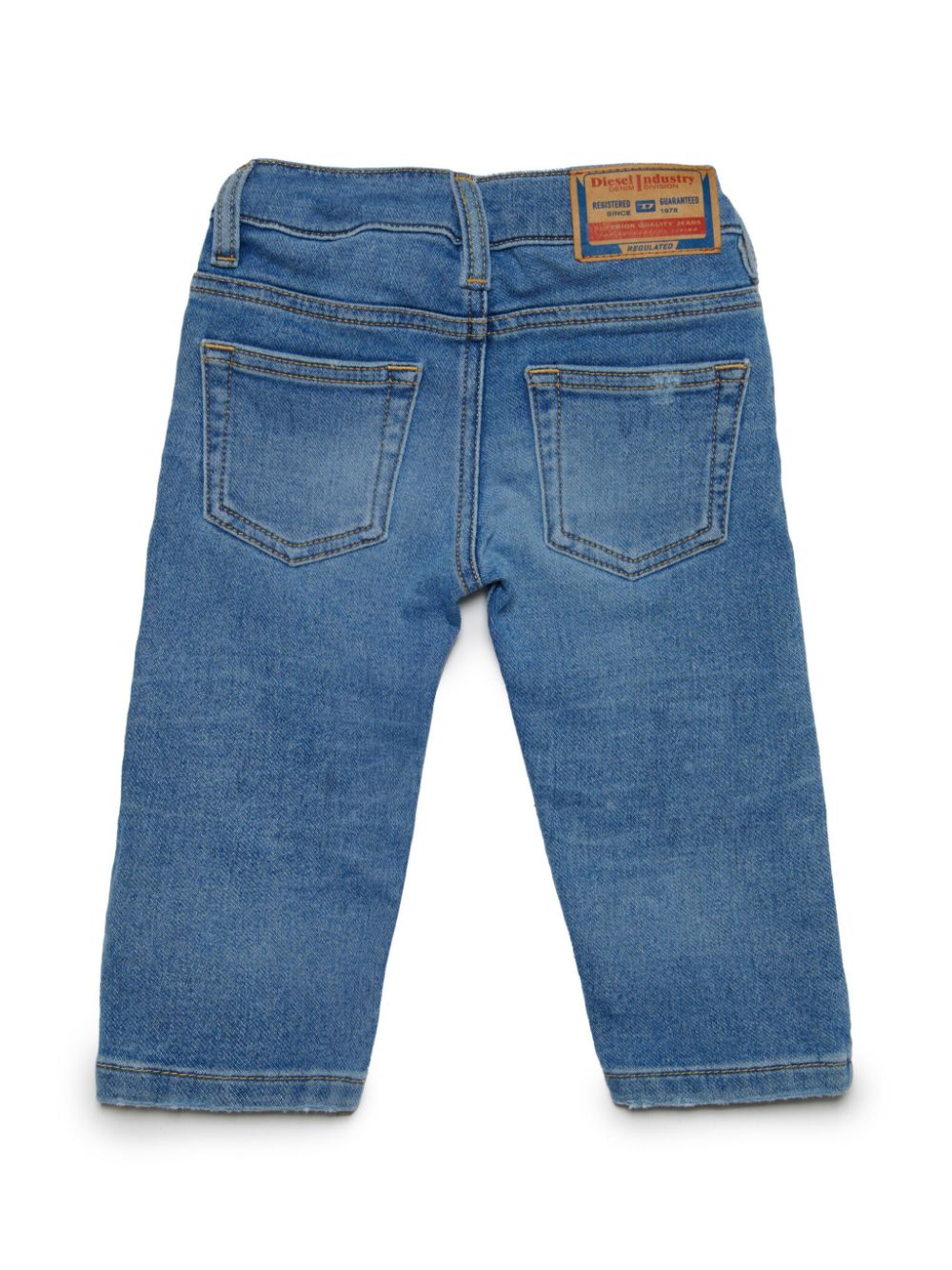 Diesel Kids Jeans met gescheurd detail - Blauw