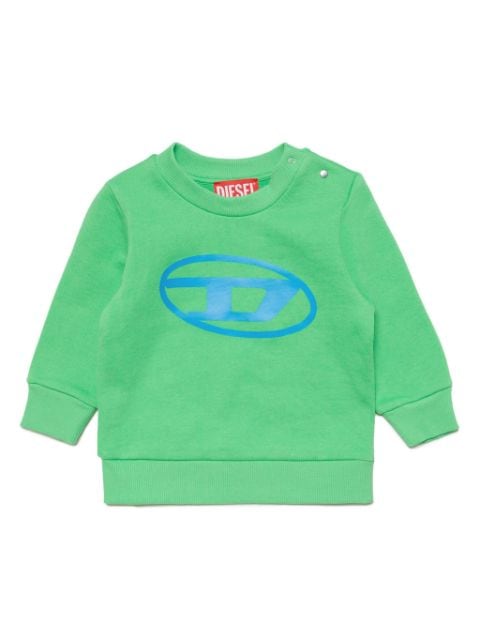 Diesel Kids Oval D-print cotton sweatshirt