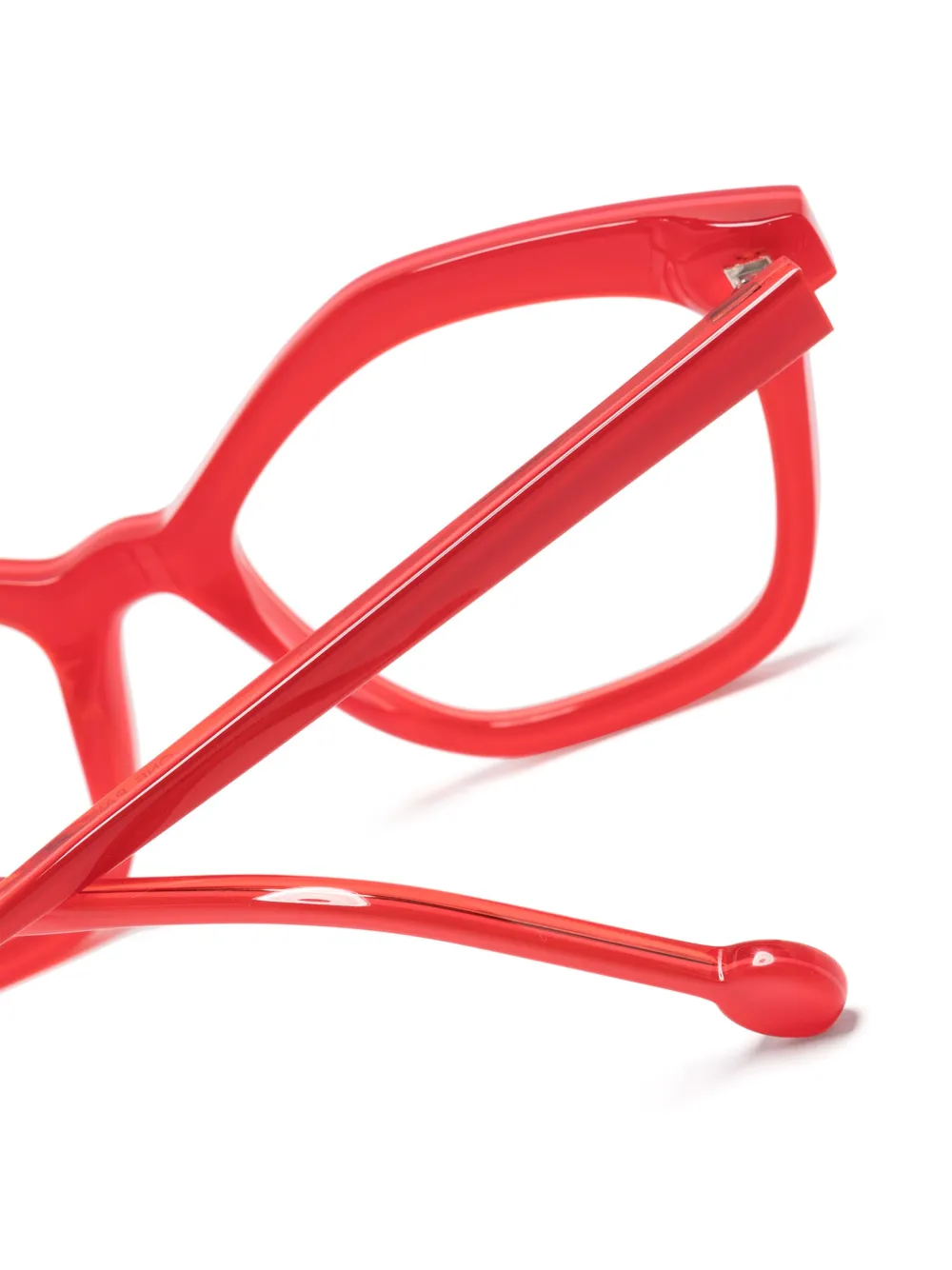 L.A. EYEWORKS Palapa zonnebril met cat-eye montuur Rood