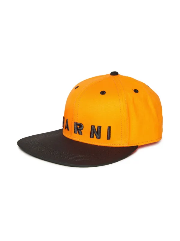 Marni Kids ロゴ キャップ | オレンジ | FARFETCH JP