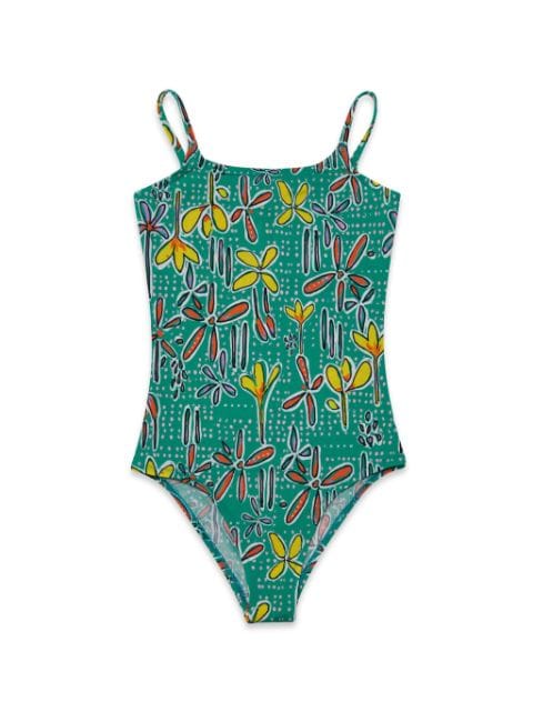 Marni Kids Carioca floral-print swimsuit