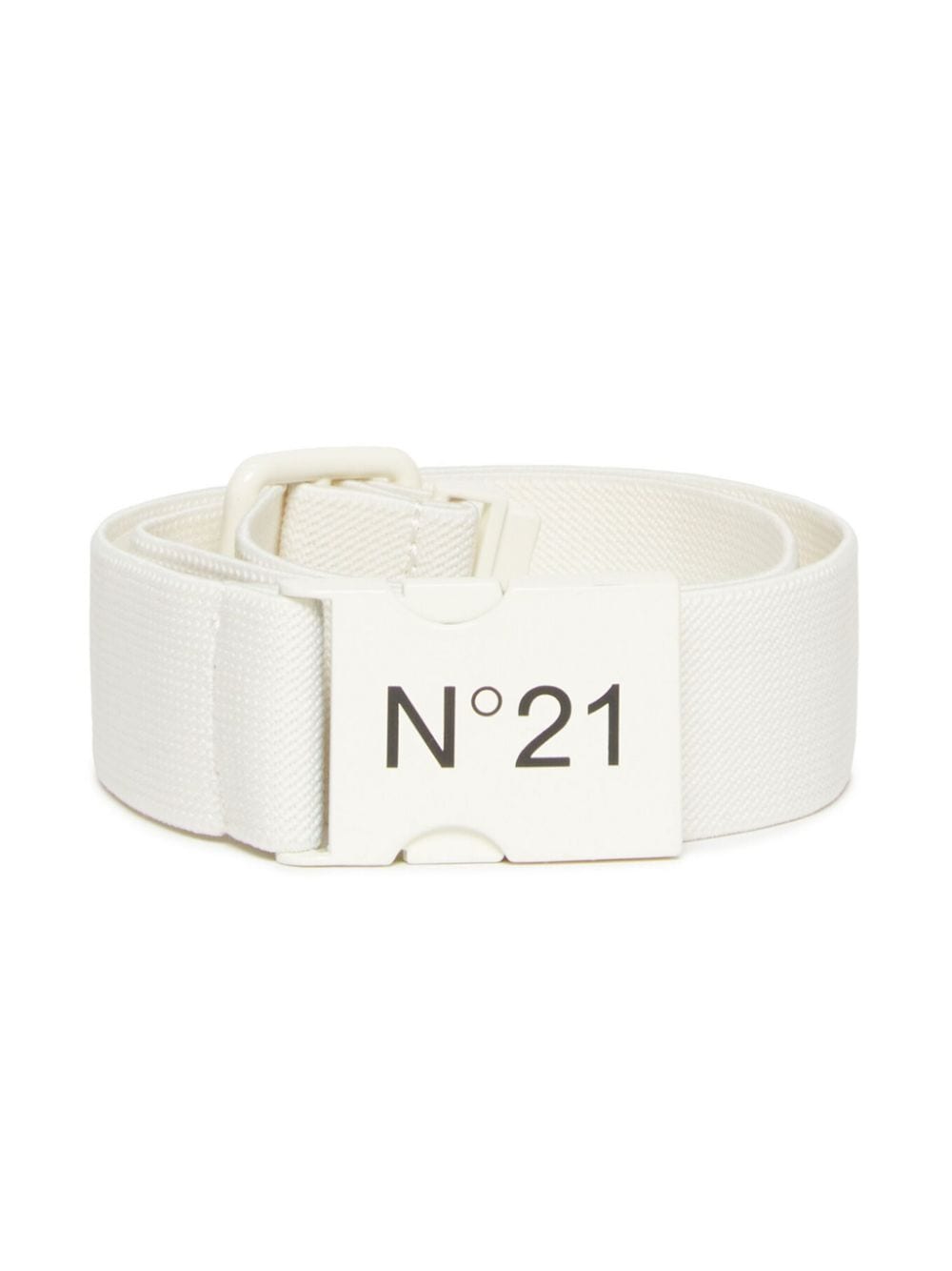 Shop N°21 Logo-print Elasticated Belt In White