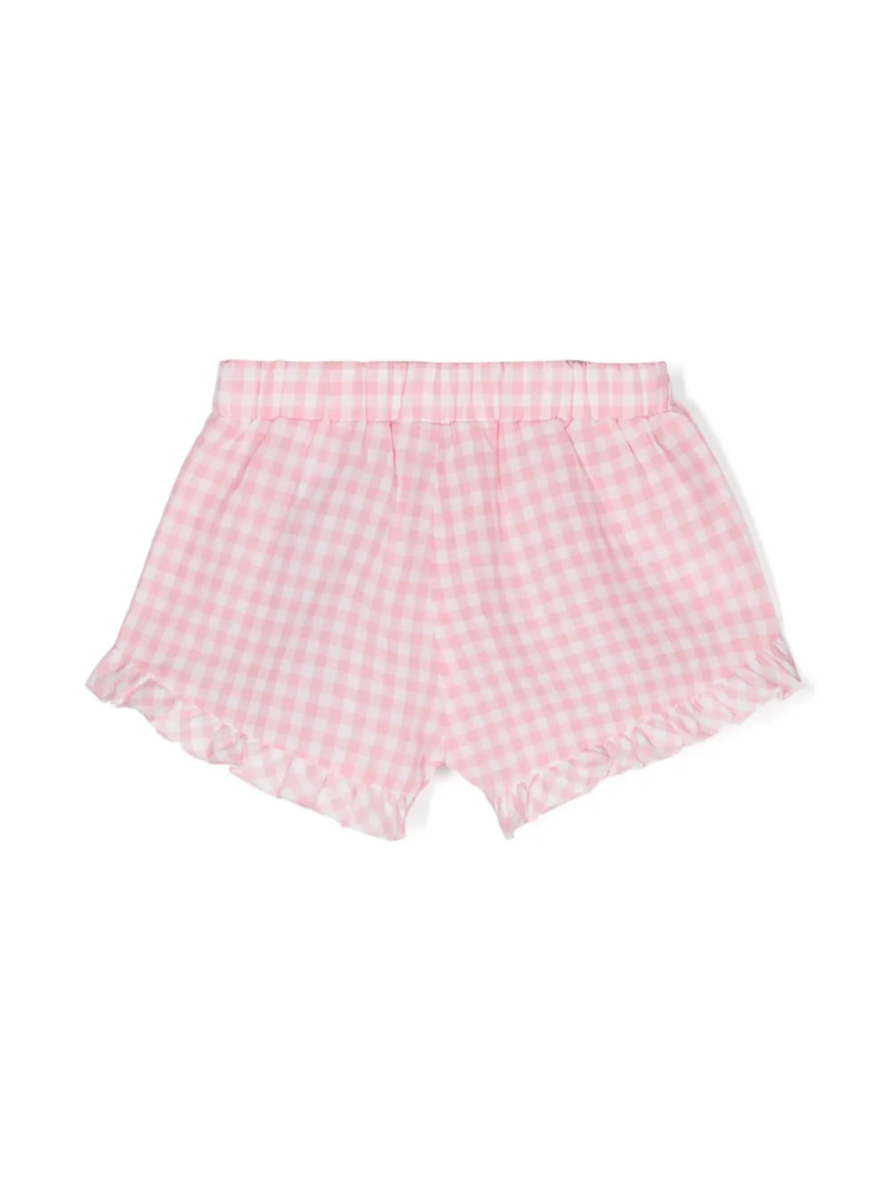 Liu Jo Kids Shorts met gingham ruit - Wit