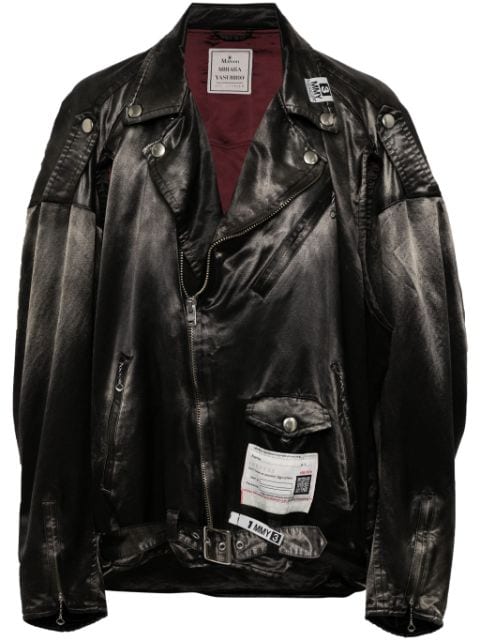 Maison MIHARA YASUHIRO Raiders satin-weave biker jacket 