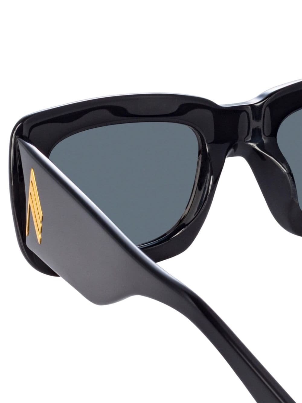 Linda Farrow Marfa zonnebril met rechthoekig montuur Zwart