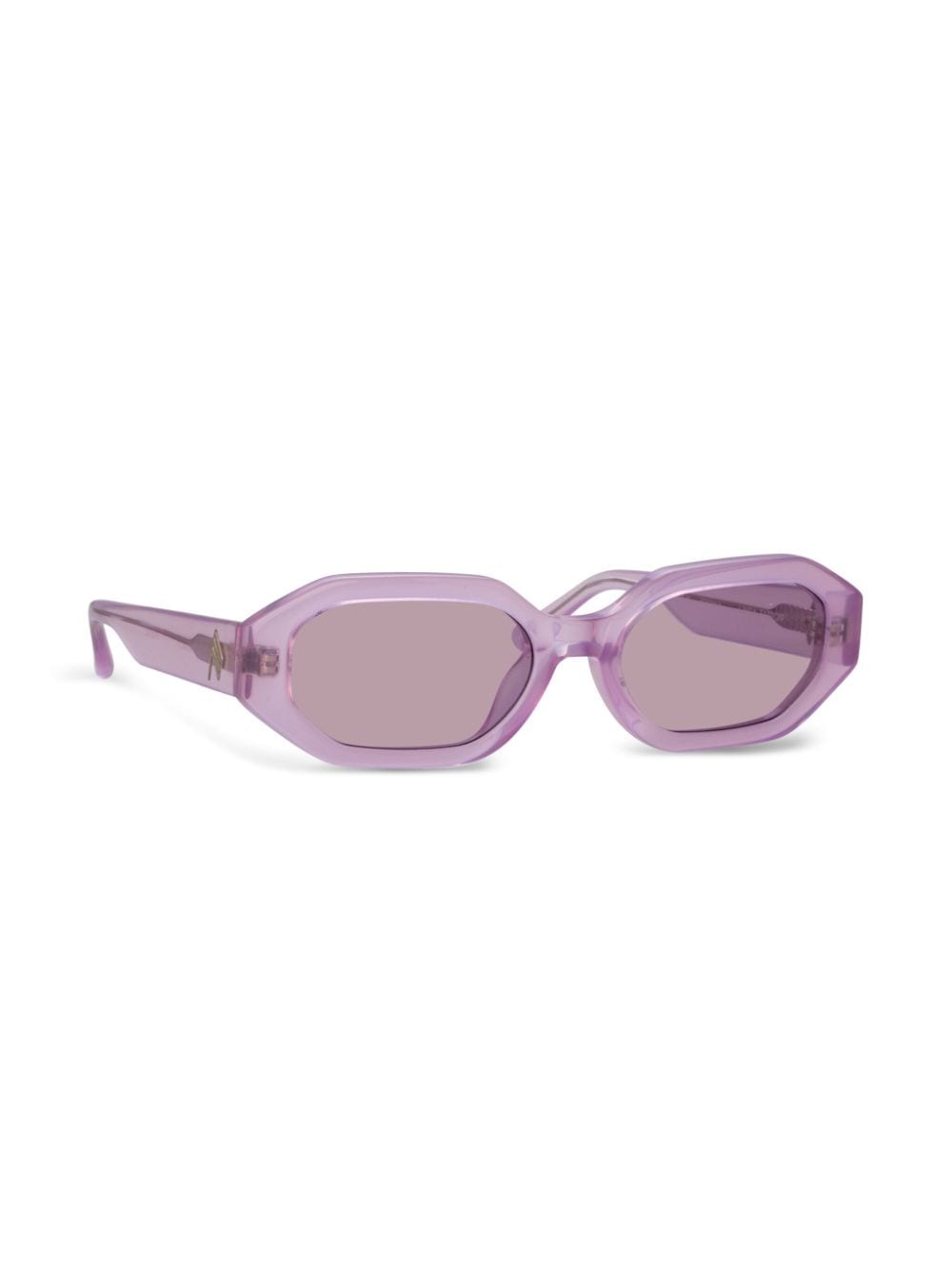 Image 2 of Linda Farrow x The Attico Irene geometric-frame sunglasses