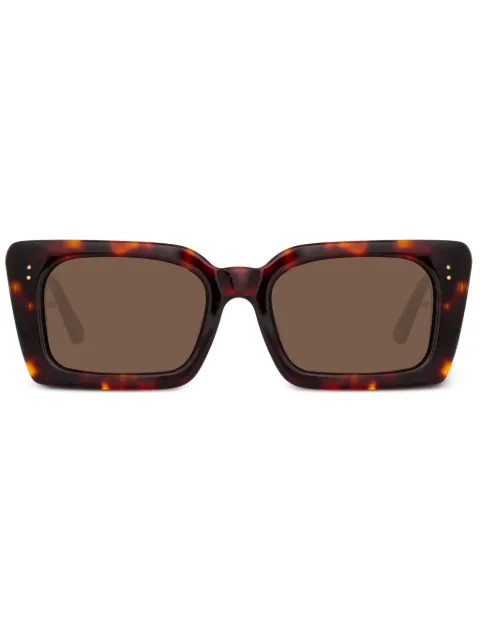 Linda Farrow lentes de sol Nieve con armazón estilo carey
