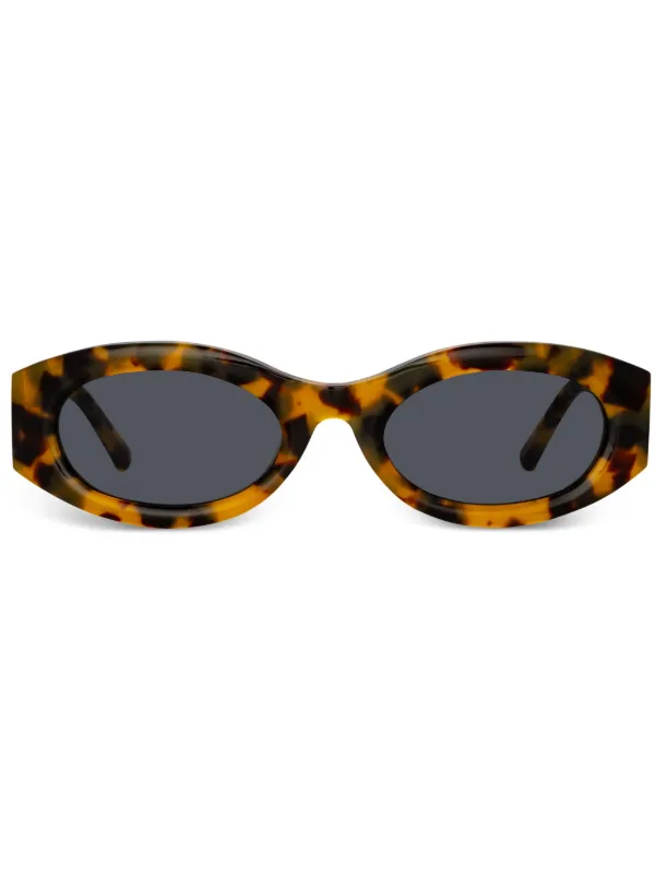 Linda Farrow Tortoiseshell Sunglasses Amber Sunglasses in Tortoiseshell by LINDA FARROW main image 2