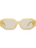 Linda Farrow Blake oval-lenses sunglasses - Yellow