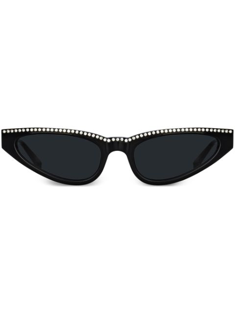 Linda Farrow X Magda Butrym crystal-embellished cat-eye-frame sunglasses