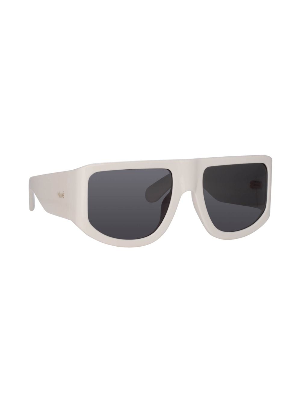 Shop Linda Farrow X Nué It Girl Oversized Frame Sunglasses In White