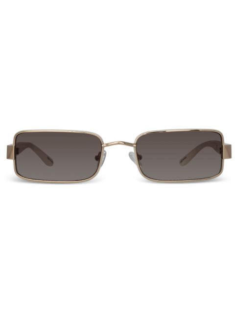 Linda Farrow X Magda Butrym rectangle-frame logo-print sunglasses