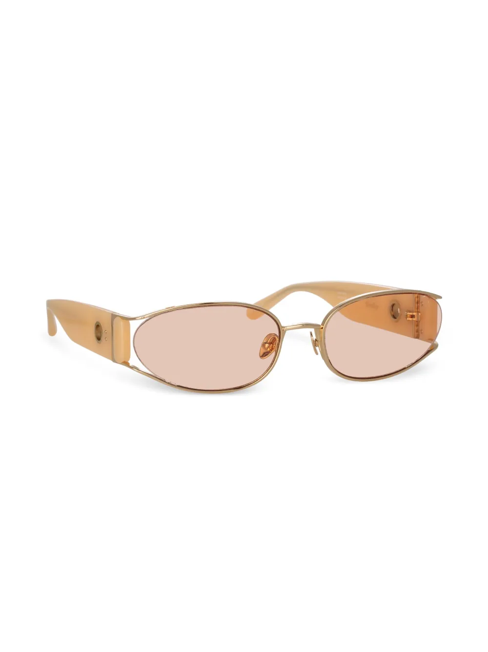 Linda Farrow Shelby zonnebril met cat-eye montuur - Goud