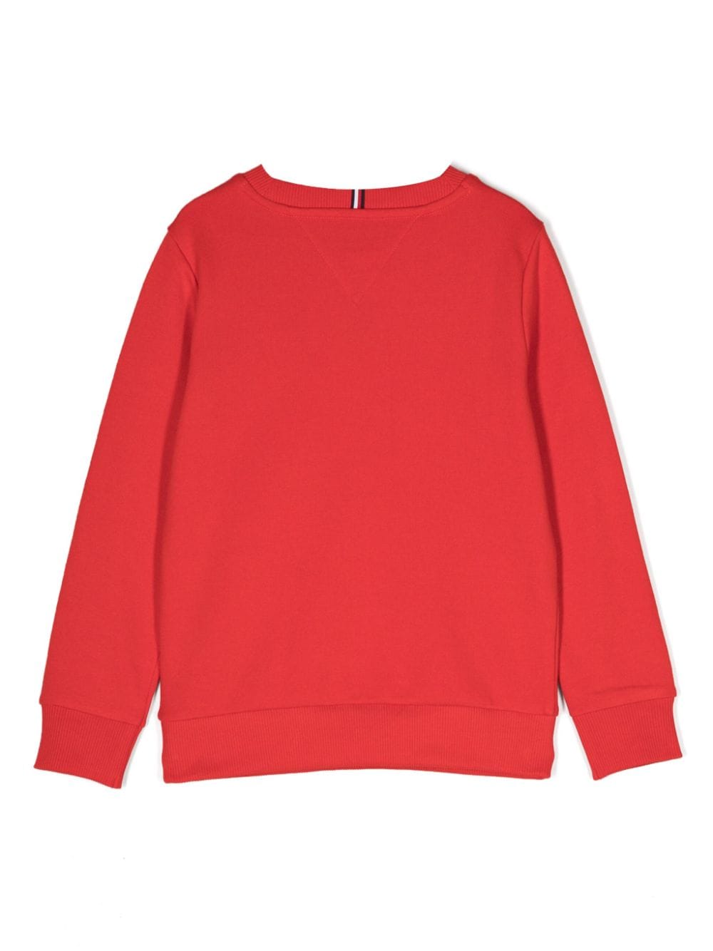 Shop Tommy Hilfiger Junior Logo-print Round-neck Sweatshirt In Red