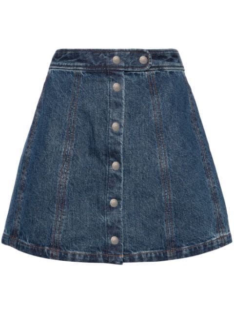 A.P.C. A-line denim miniskirt