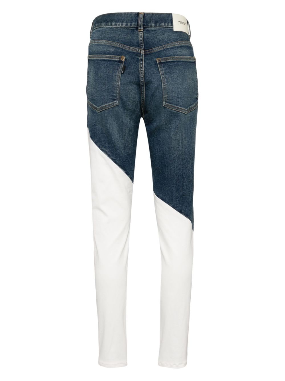 Shop Undercover Mid-rise Slim-cut Jeans In Blue