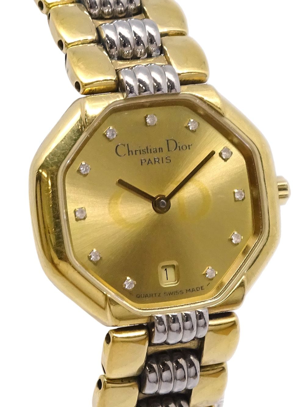 Christian Dior 1990-2000 pre-owned Octagon horloge - Goud