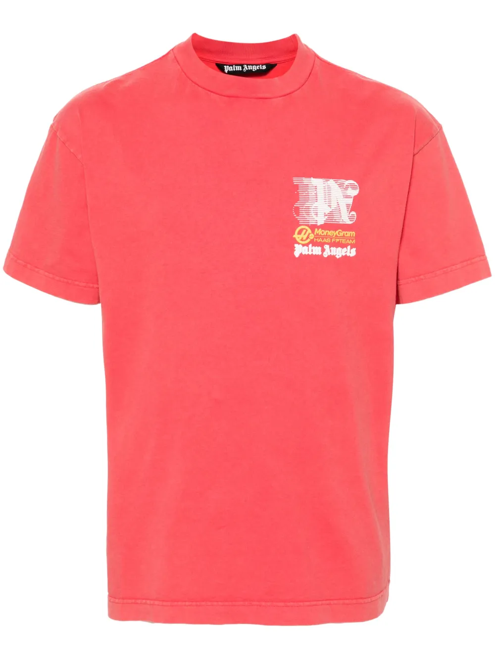 Palm Angels T-shirt x MoneyGram Haas F1 - Rosso