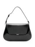 Amina Muaddi Ami patent leather shoulder bag - Black