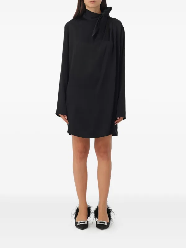 andersson mini dress white Anderson Mini Dress, in Ivory Luxe Satin, Size: XS