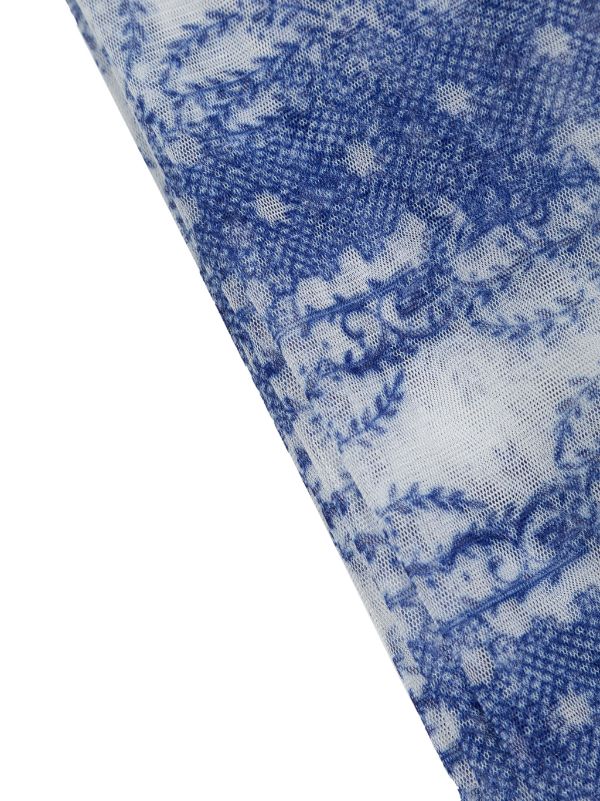 Philosophy Di Lorenzo Serafini floral-print Tulle Scarf | Blue | FARFETCH HK