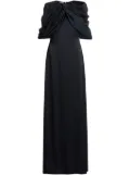 Stella McCartney draped-sleeve dress - Black