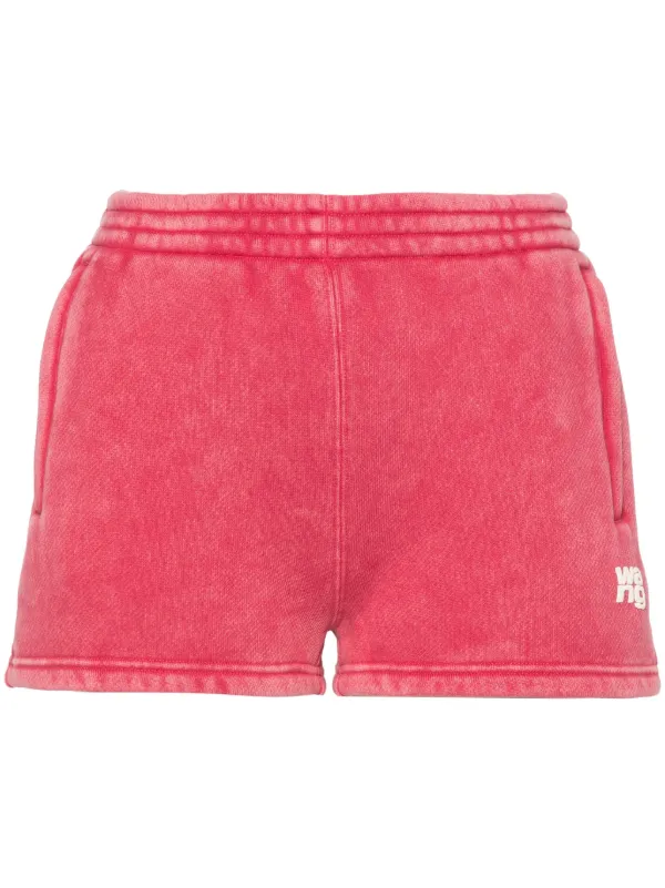 【関税込み】alexanderwang.t ピンク トラック ショートパンツ Alexander Wang トラックショーツ | ピンク | FARFETCH JP