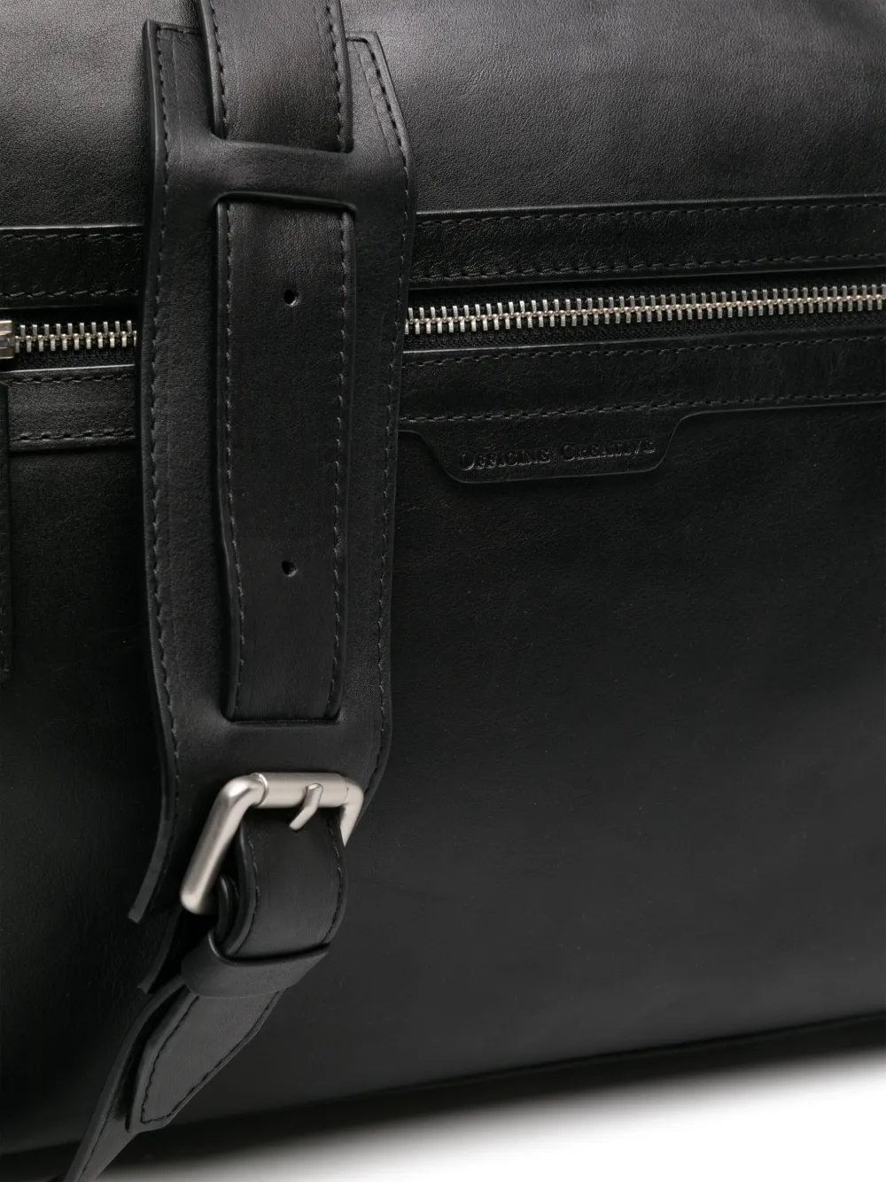 Officine Creative Jules 02 leren reistas Zwart