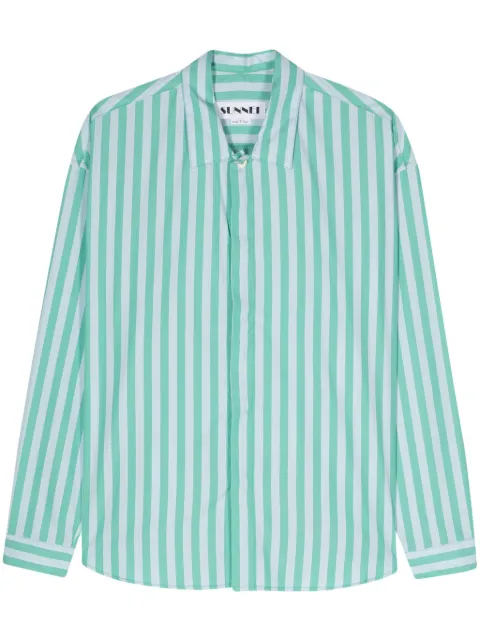 Sunnei camisa con rayas estampadas