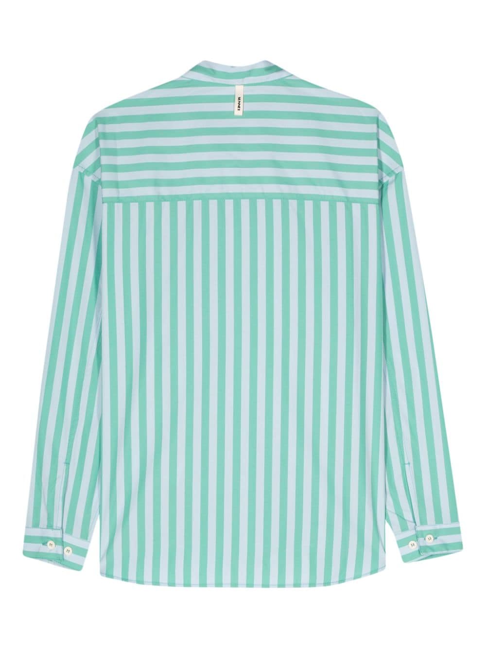 Shop Sunnei Striped Cotton Shirt In Blue