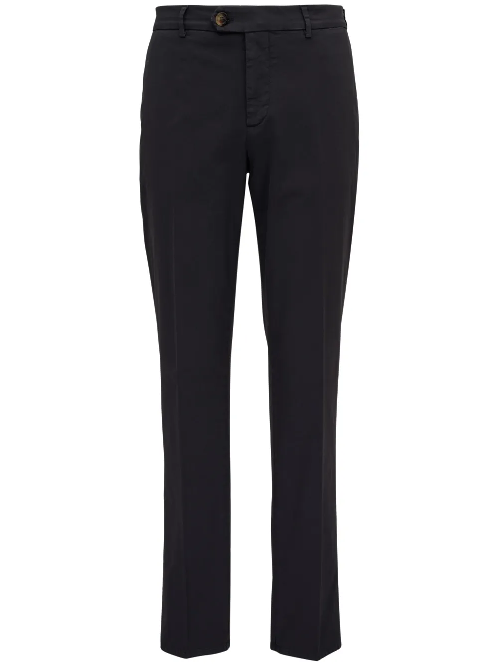 Brunello Cucinelli Straight katoenen broek Zwart