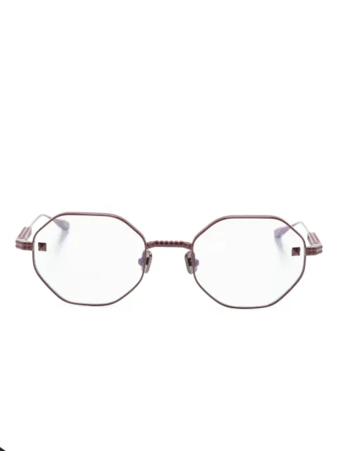 Valentino Eyewear V-Stud geometric frame glasses