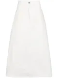 Studio Nicholson Baringo denim midi skirt - White